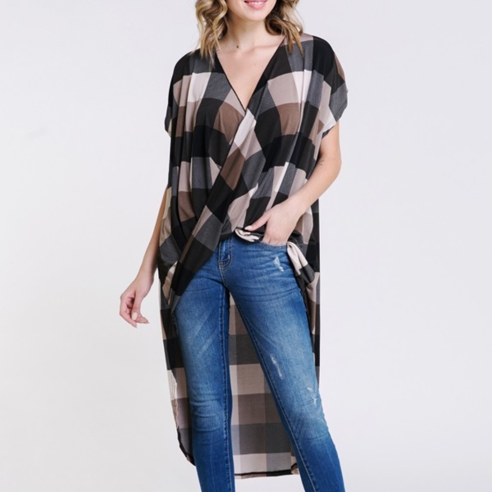 Draped Crossover Top